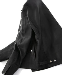 Domestic Calf Skin Napoleon Double Riders / BLACK