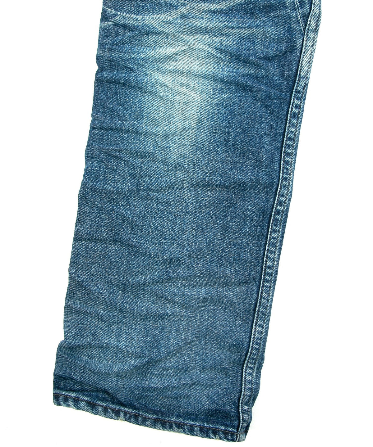 12.5oz Organic Cotton Stretch Denim Regular Straight Jeans - INDIGO