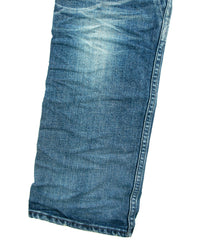 12.5oz Organic Cotton Stretch Denim Regular Straight Jeans - INDIGO