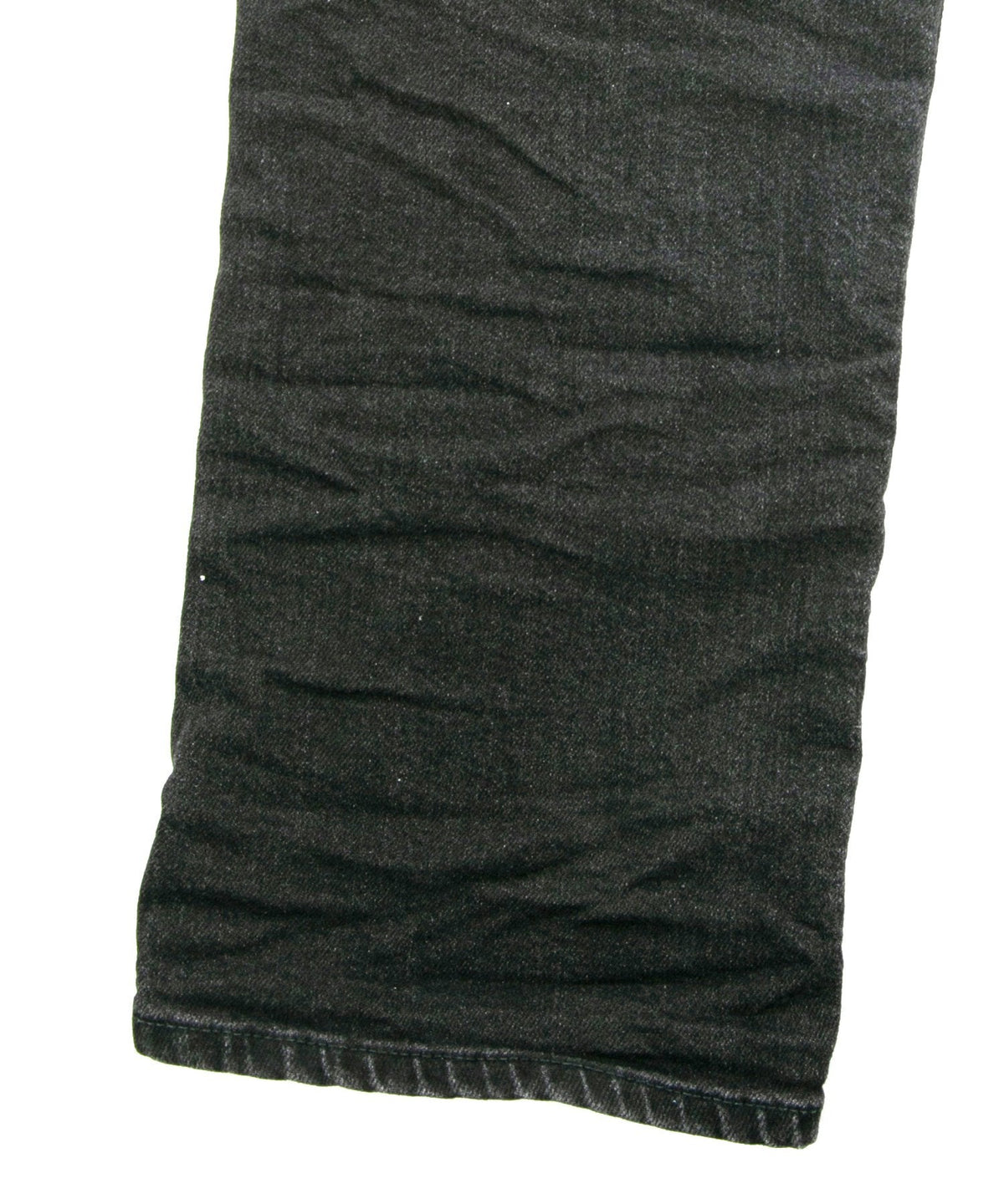 11oz オーガニックコットン ストレッチデニム 1977 レギュラーストレート ユーズド加工 / BLACK