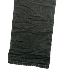 11oz オーガニックコットン ストレッチデニム 1977 レギュラーストレート ユーズド加工 / BLACK