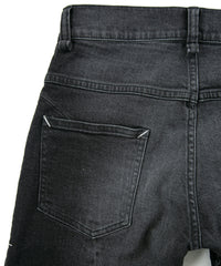 11oz オーガニックコットン ストレッチデニム TIGHT JOE タイトストレート ユーズド加工 - BLACK