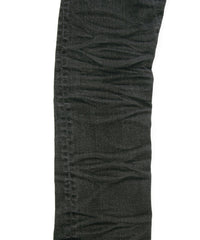 11oz オーガニックコットン ストレッチデニム TIGHT JOE タイトストレート ユーズド加工 - BLACK