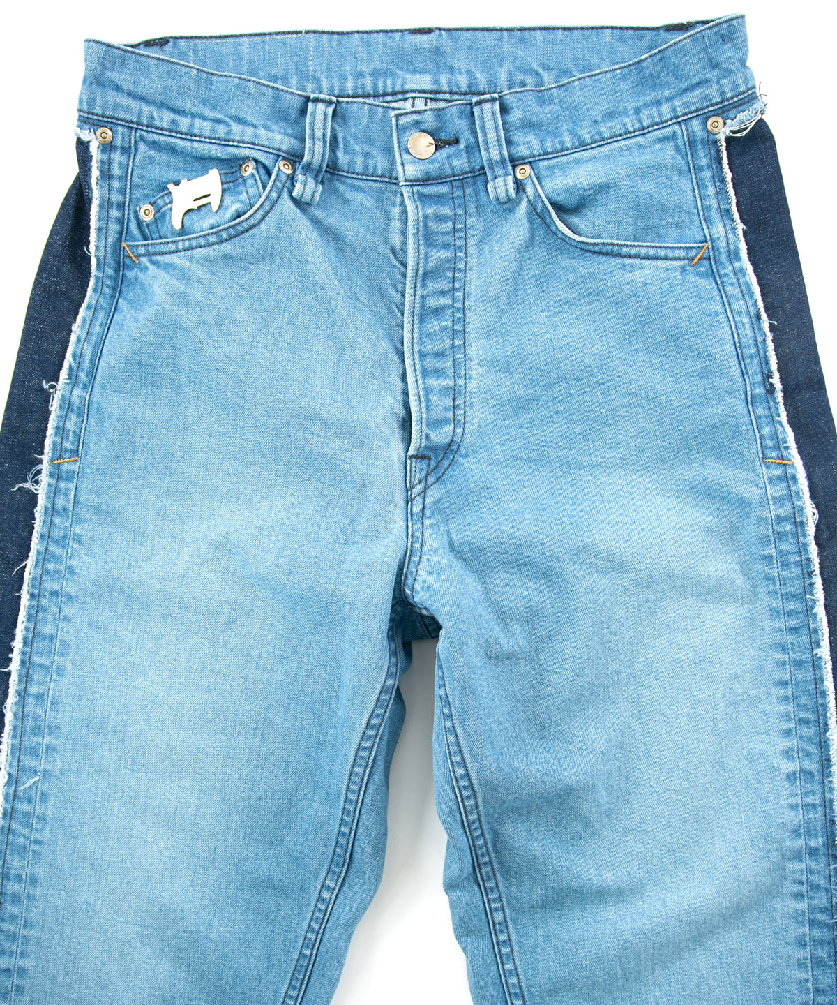 12.5oz オーガニックコットン ストレッチデニム GRAND BUGGY バギー ジーンズ - INDIGO USED