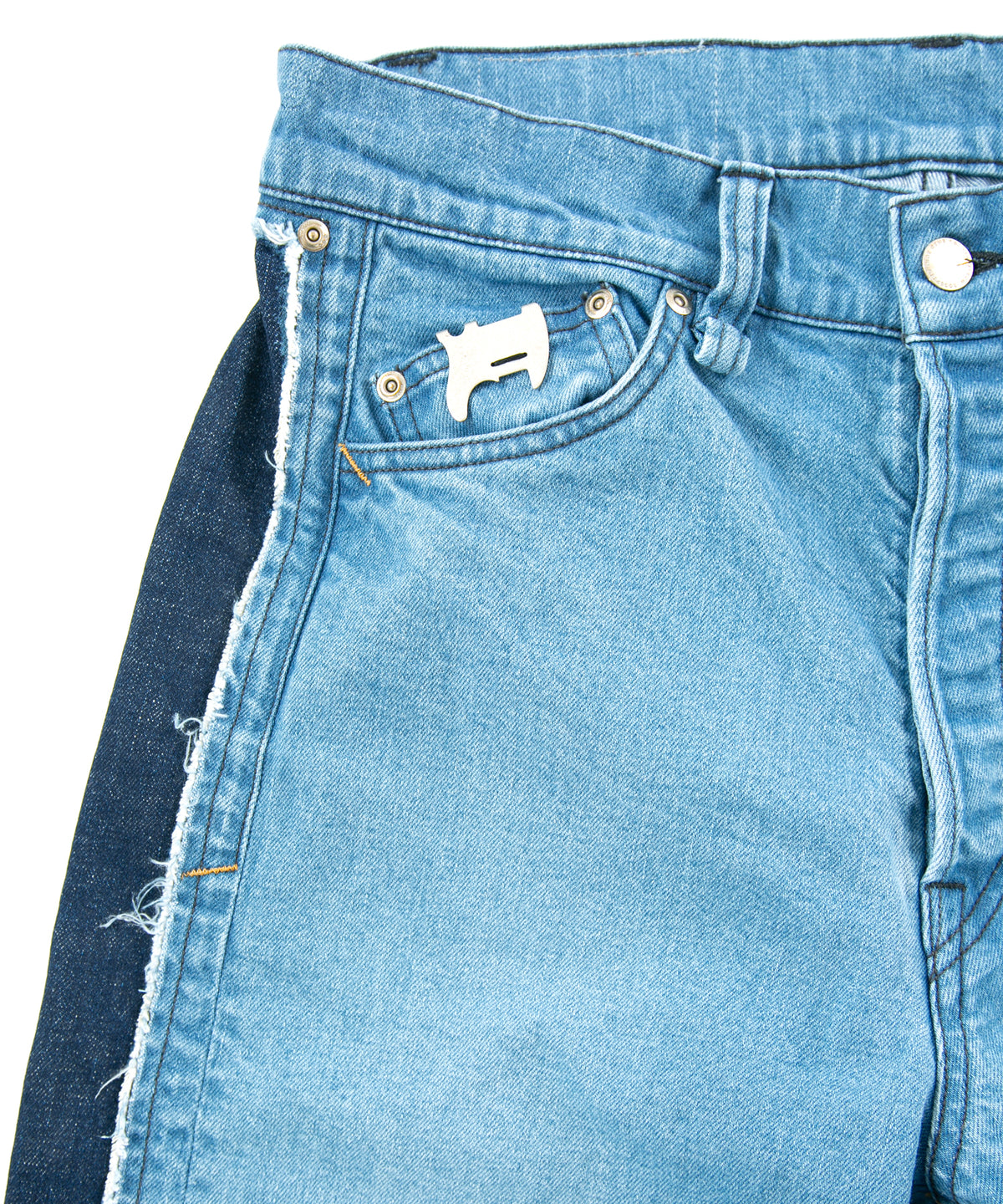 12.5oz オーガニックコットン ストレッチデニム GRAND BUGGY バギー ジーンズ - INDIGO USED