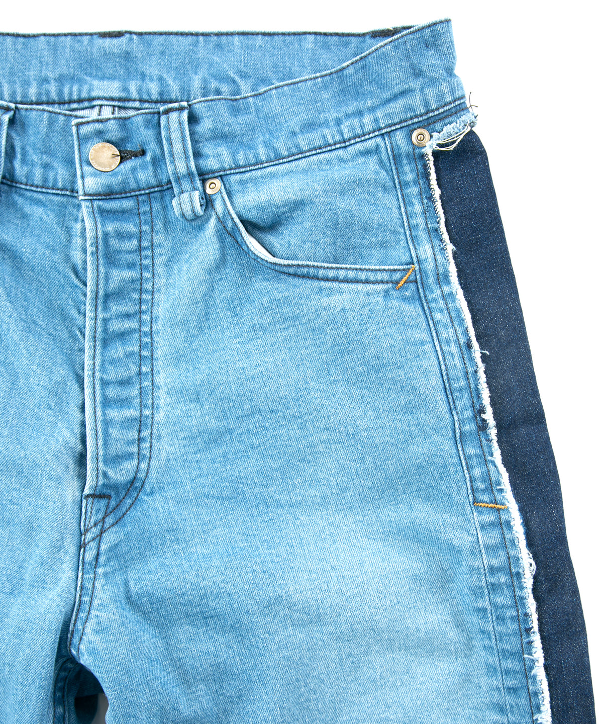 12.5oz オーガニックコットン ストレッチデニム GRAND BUGGY バギー ジーンズ - INDIGO USED