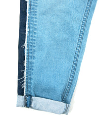 12.5oz オーガニックコットン ストレッチデニム GRAND BUGGY バギー ジーンズ - INDIGO USED