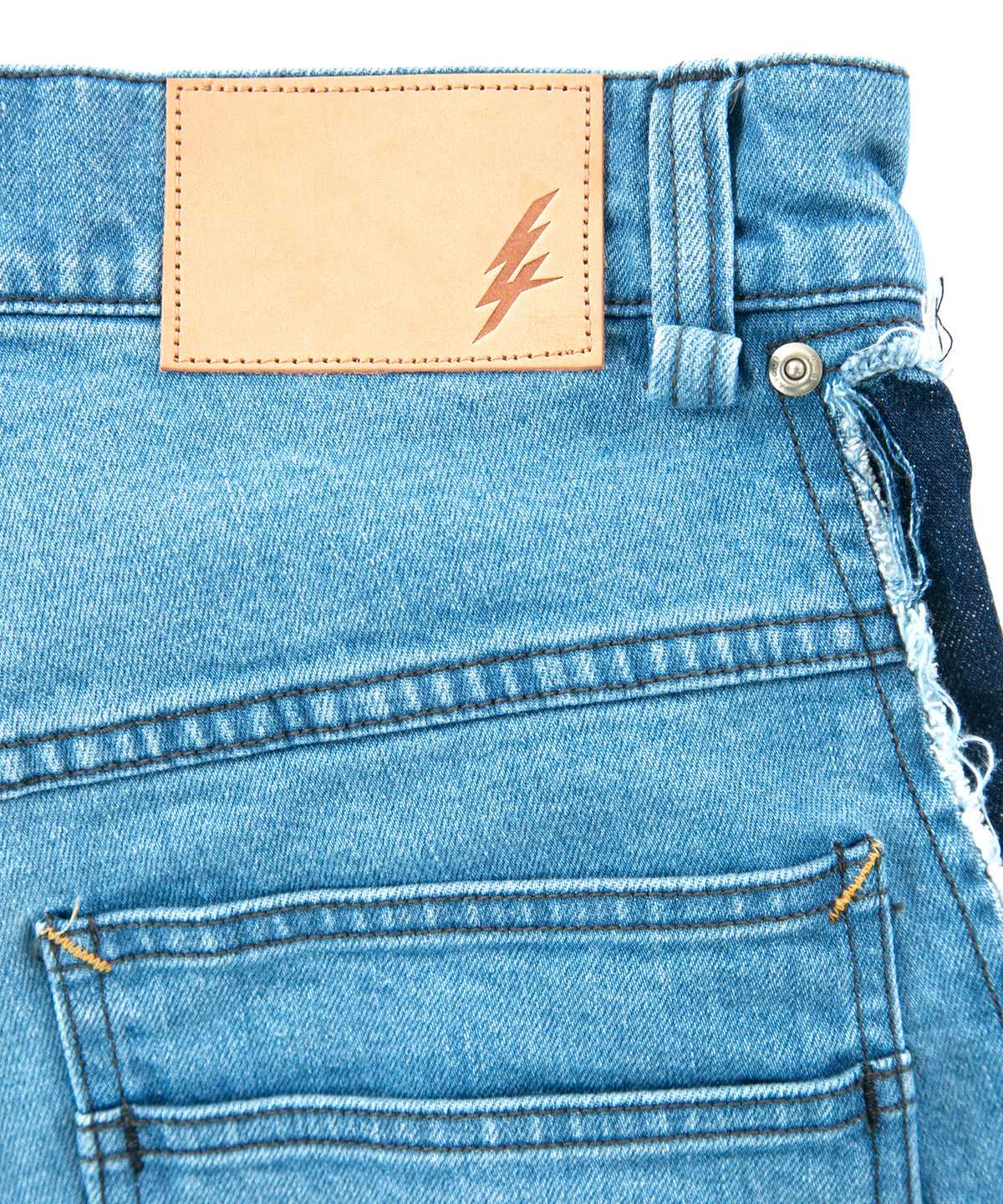 12.5oz オーガニックコットン ストレッチデニム GRAND BUGGY バギー ジーンズ - INDIGO USED