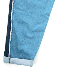 12.5oz オーガニックコットン ストレッチデニム GRAND BUGGY バギー ジーンズ - INDIGO USED