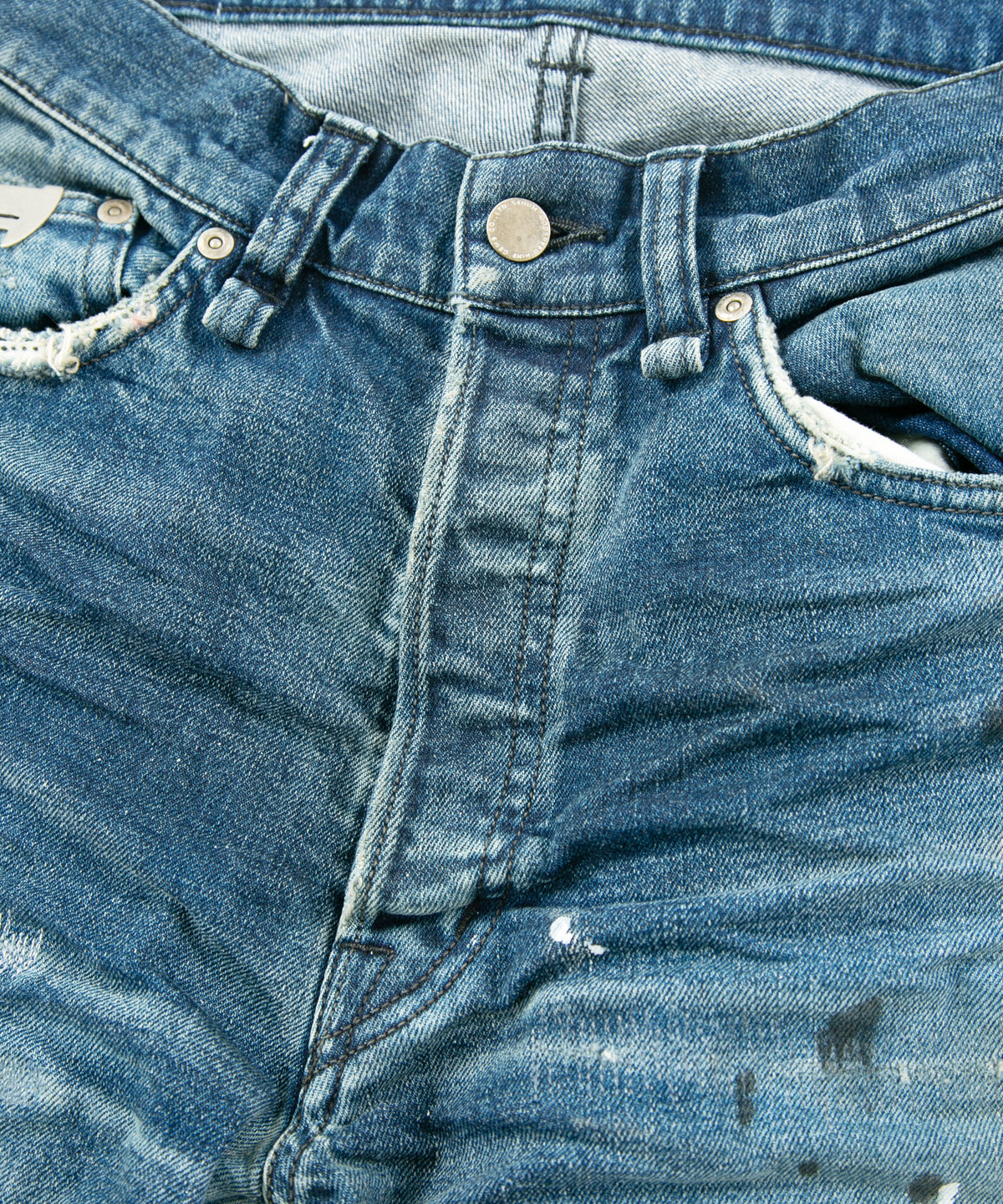 12.5oz オーガニックコットン ストレッチデニム 1977 レギュラーストレート 100年加工 - INDIGO