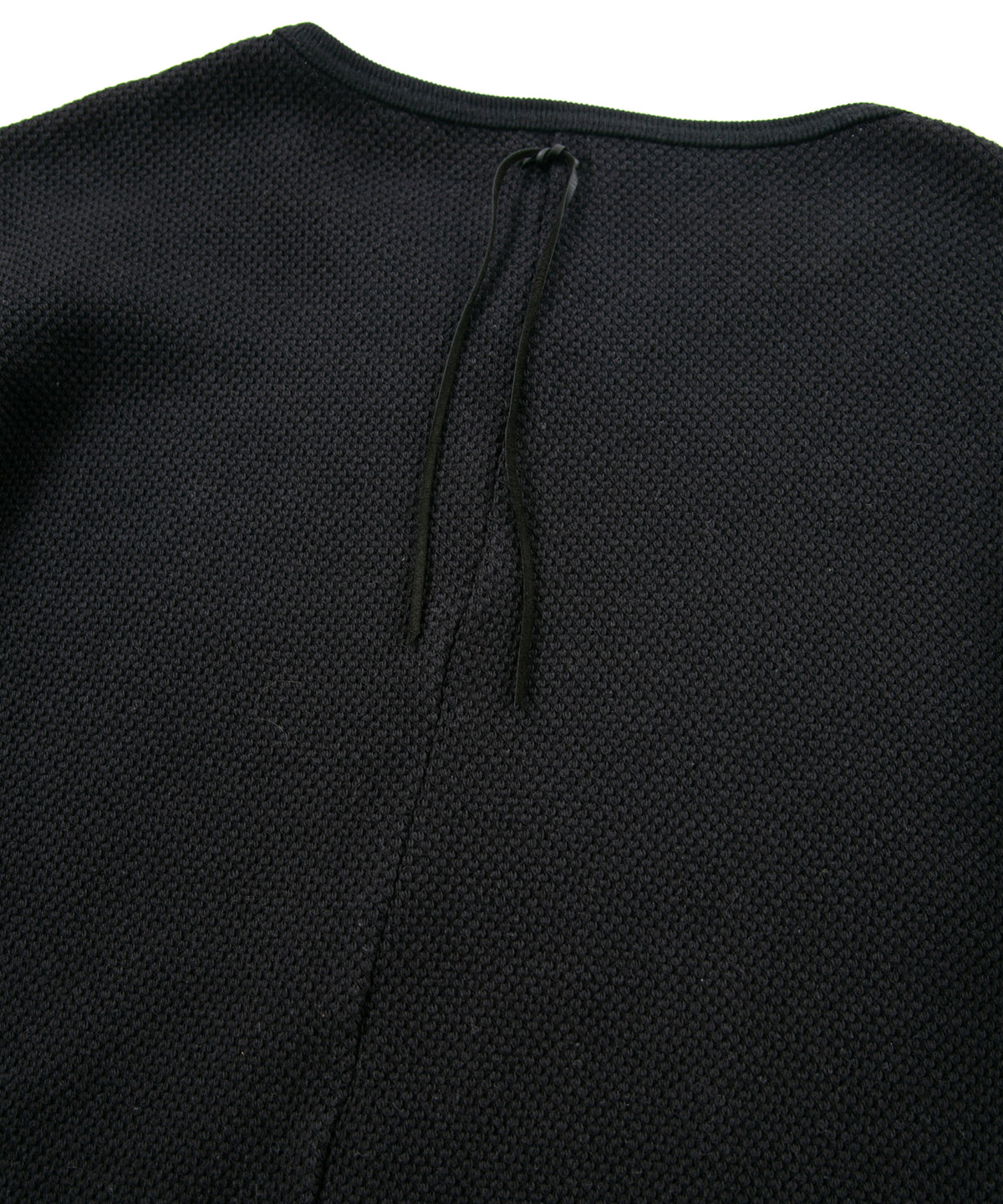 ローゲージストレッチ カノコダブル ジャージ T シャツ - BLACK