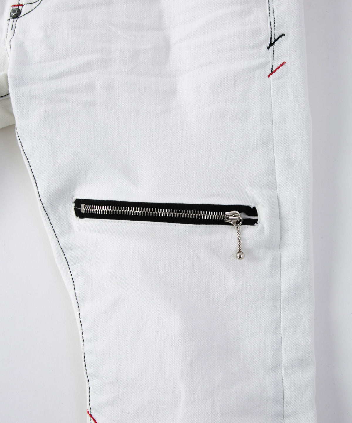 STRUM x DeeTA Double Core Stretch Denim Pants / White
