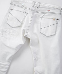 STRUM x DeeTA Double Core Stretch Denim Pants / White