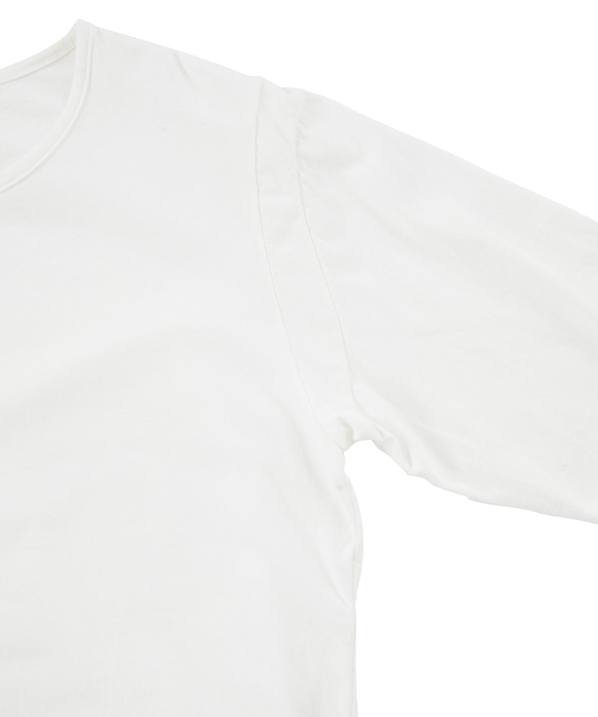 Natural Soft Cotton Plain Stitches Crew Neck T-shirt - WHITE