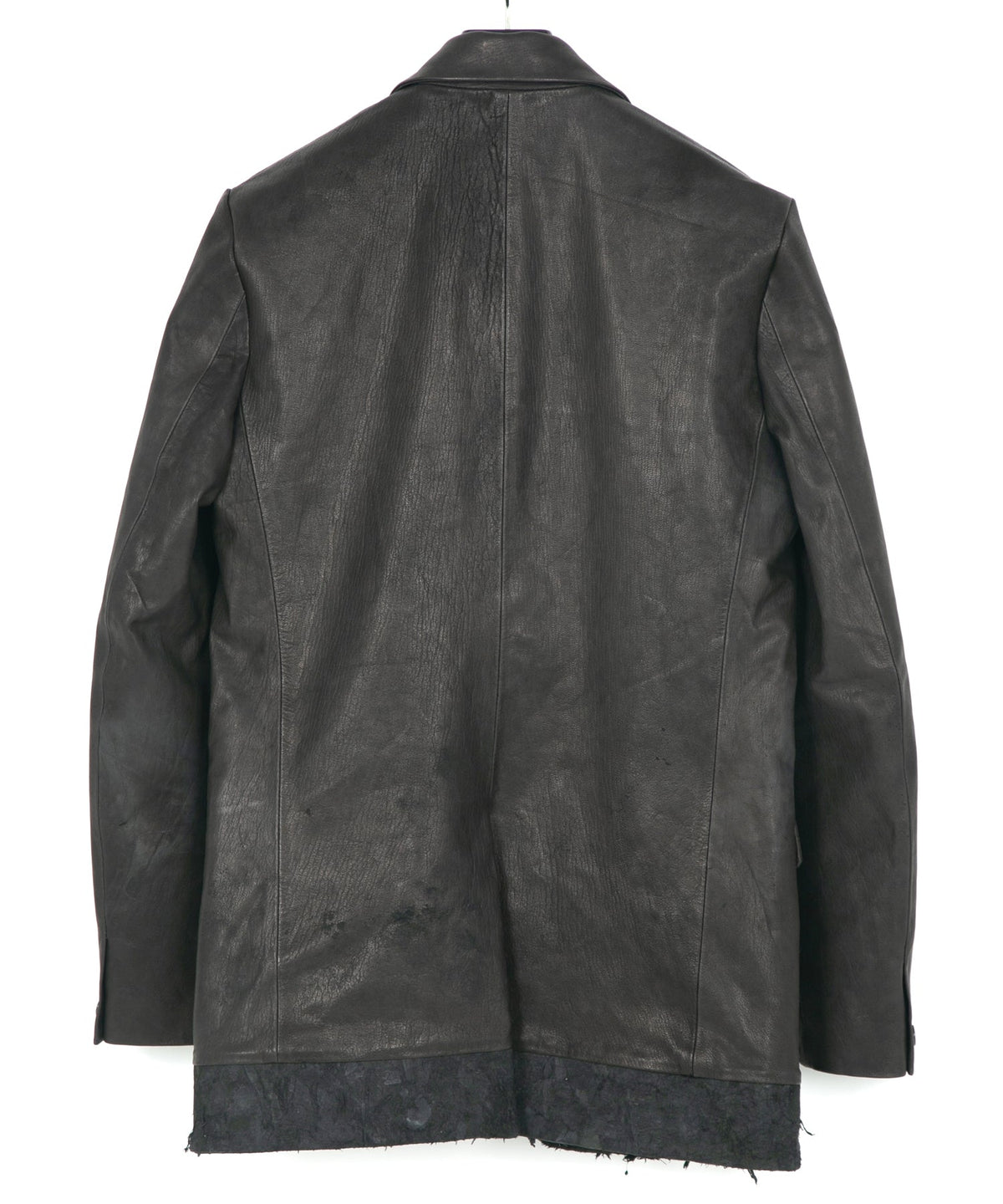 黒染め 蝦夷鹿 白鞣し BONO ジャケット - BLACK