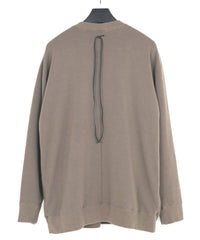 Stretch Cotton Polyester Knit Backside Velor finish Sweat Shirts - OLIVE