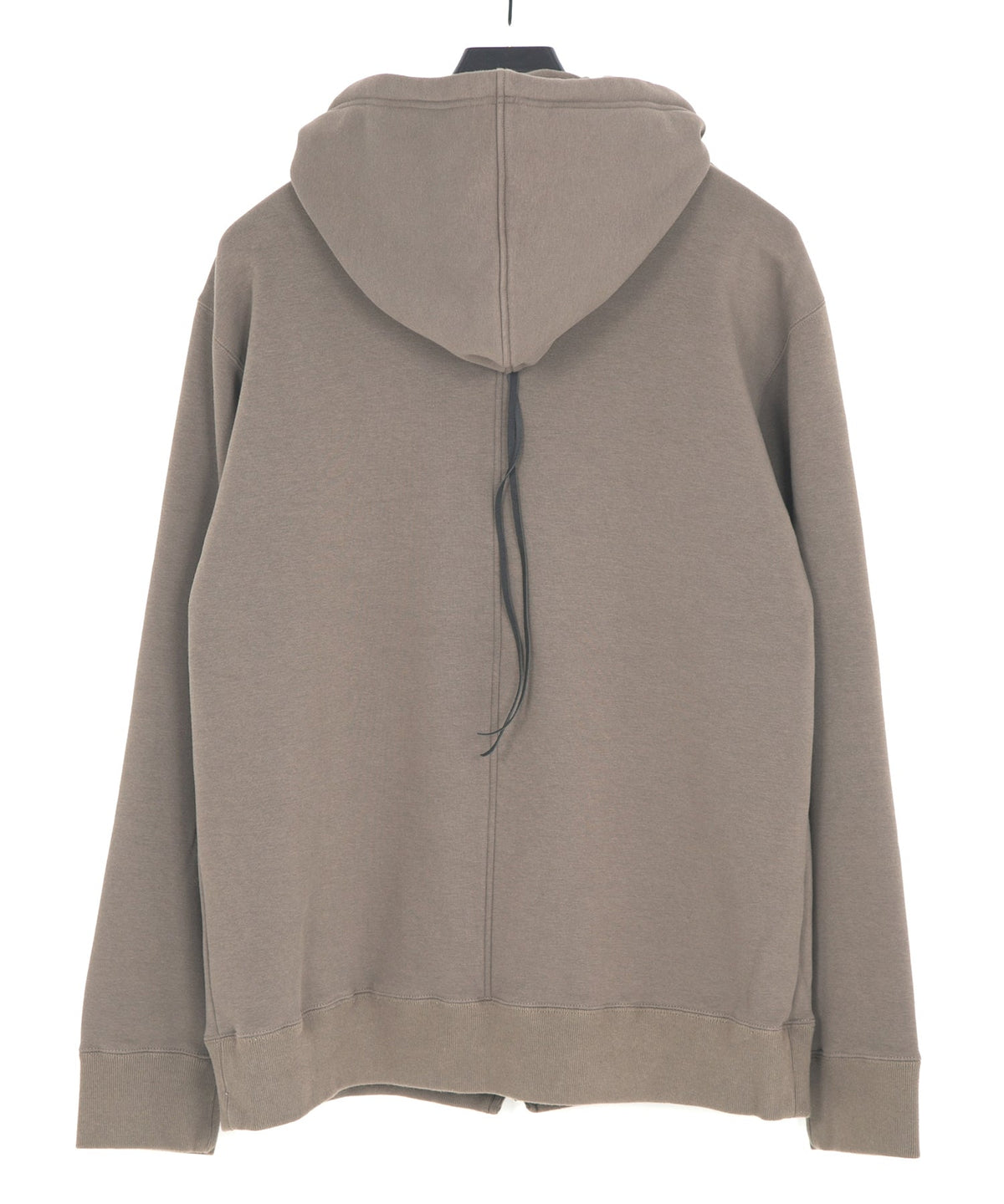 Stretch Cotton Polyester Knit Backside Velor finish Zip up Hoodie - OLIVE