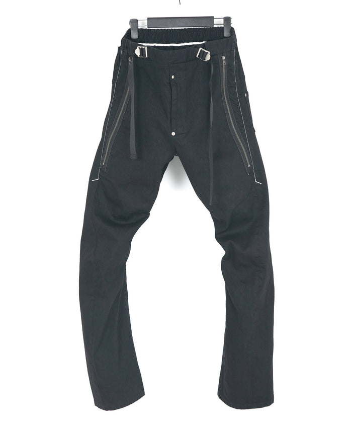 10oz オーガニックコットン ストレッデニム Easy Lyla 3D イージーワイド - BLACK