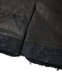 黒染め 蝦夷鹿 白鞣し BONO ジャケット - BLACK