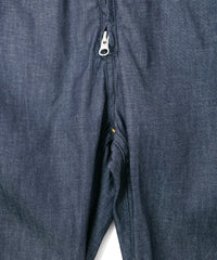 6oz Organic Cotton Denim Single Riders Coveralls - INDIGO