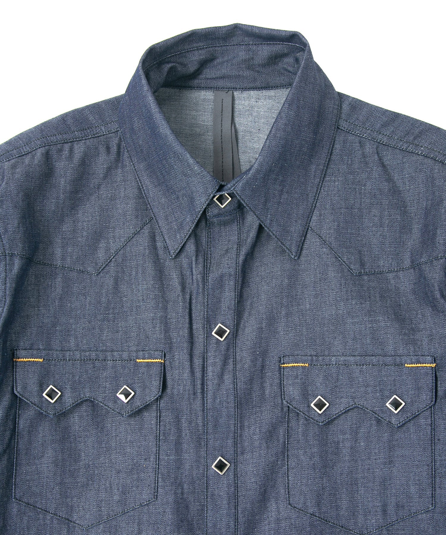 Men's - Organic Cotton Long Sleeve Denim Shirt in Heavy Wash | Superdry IE