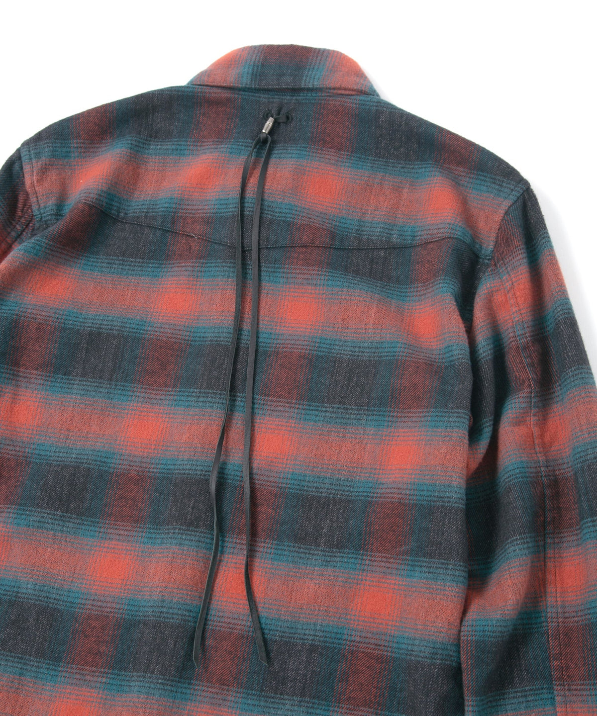 Cotton Shaggy Check Western Long-Sleeve Shirts - RED × BLUE