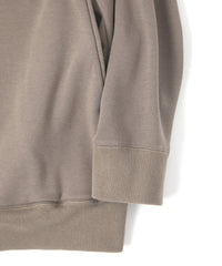 Stretch Cotton Polyester Knit Backside Velor finish Sweat Shirts - OLIVE