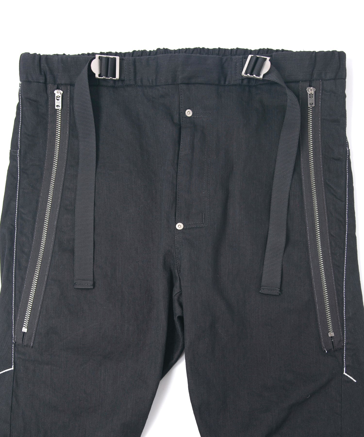 Load image into Gallery viewer, 10oz Organic Cotton Stretch Denim &quot;Easy Lyla&quot; 3D Easy Wide - BLACK