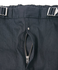 10oz オーガニックコットン ストレッデニム Easy Lyla 3D イージーワイド - BLACK