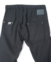 10oz オーガニックコットン ストレッデニム Easy Lyla 3D イージーワイド - BLACK