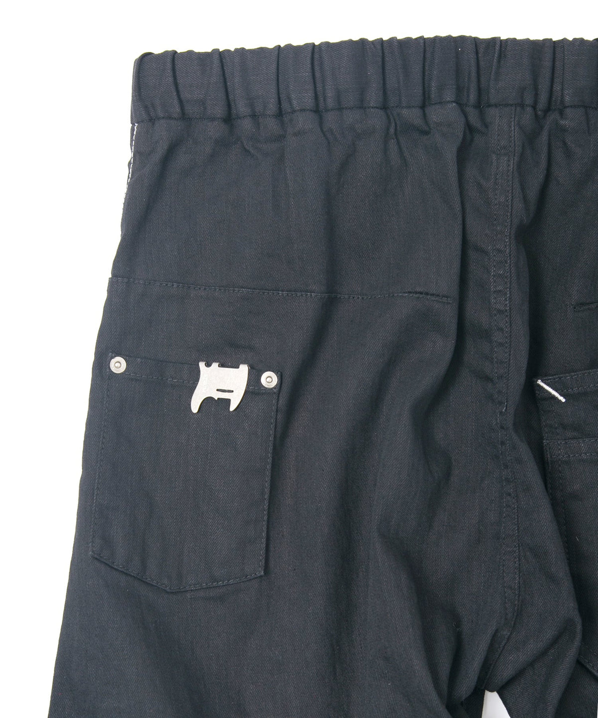 10oz オーガニックコットン ストレッデニム Easy Lyla 3D イージーワイド - BLACK