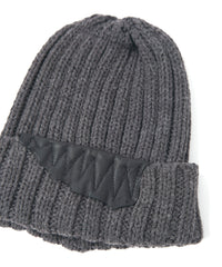 Wool Acrylic Low Gauge Rib Knitting Cap - CAHRCOLE