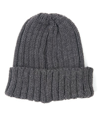 Wool Acrylic Low Gauge Rib Knitting Cap - CAHRCOLE
