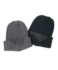 Wool Acrylic Low Gauge Rib Knitting Cap - CAHRCOLE