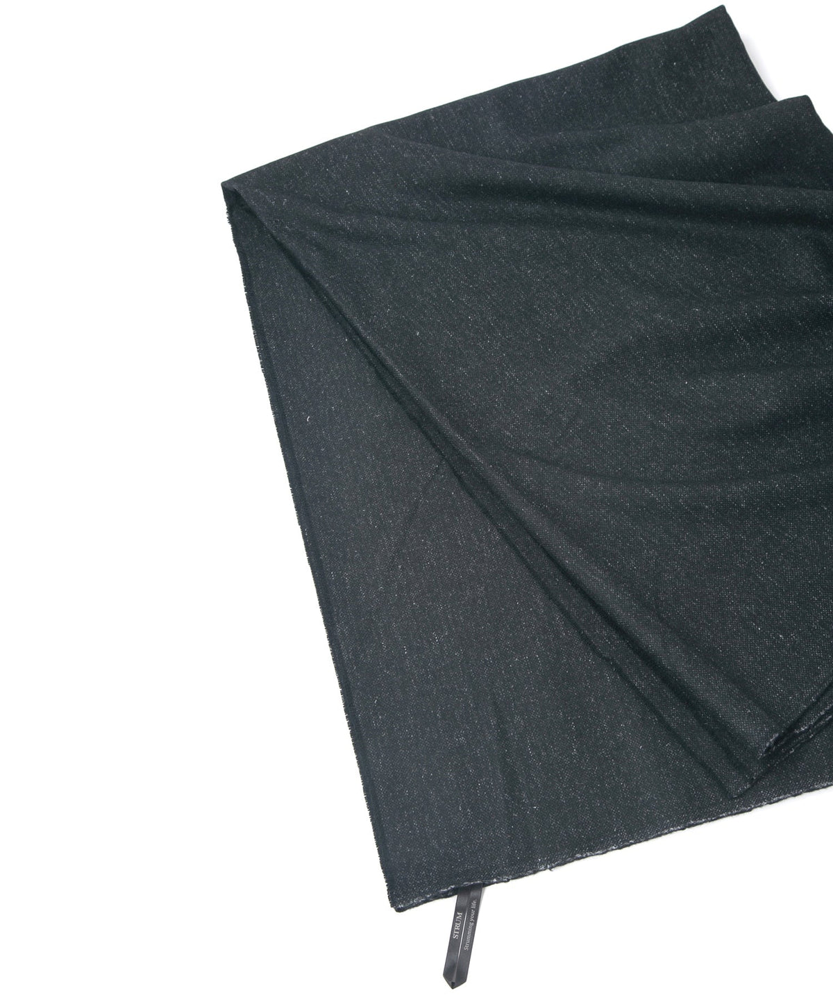 Wool Hemp Felting Stole - BLACK