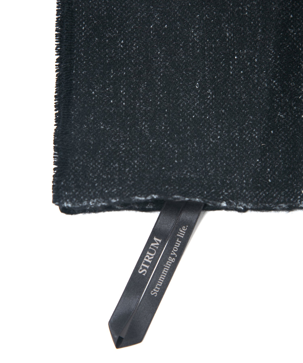 Wool Hemp Felting Stole - BLACK
