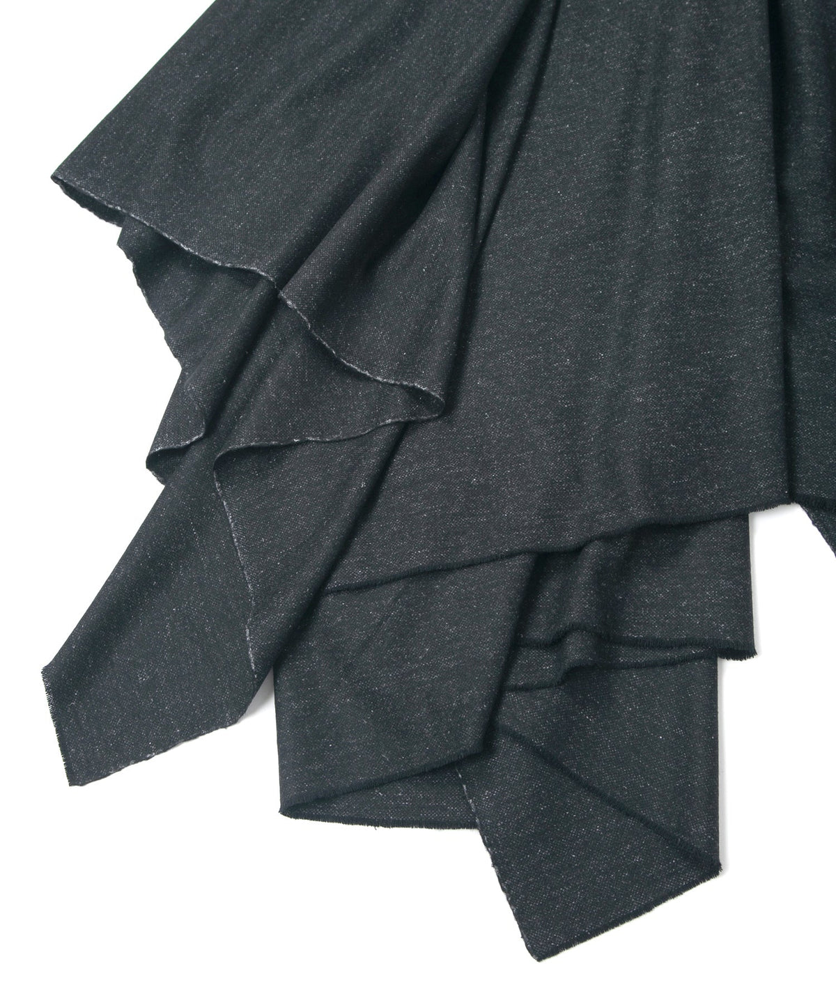 Wool Hemp Felting Stole - BLACK