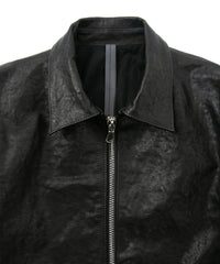 Pit Vegetable Full Tanned Shrunk Horse hide Single Riders VINCENTS - BLACK