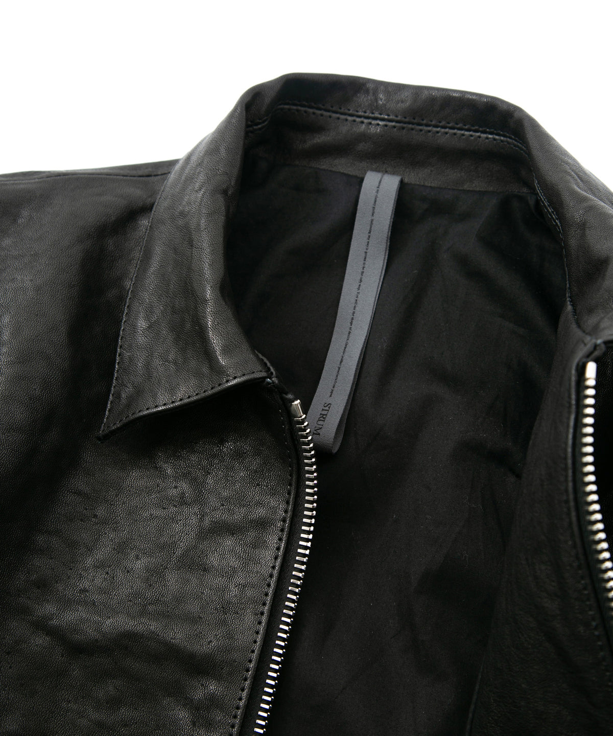 Pit Vegetable Full Tanned Shrunk Horse hide Single Riders VINCENTS - BLACK