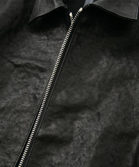 Pit Vegetable Full Tanned Shrunk Horse hide Single Riders VINCENTS - BLACK