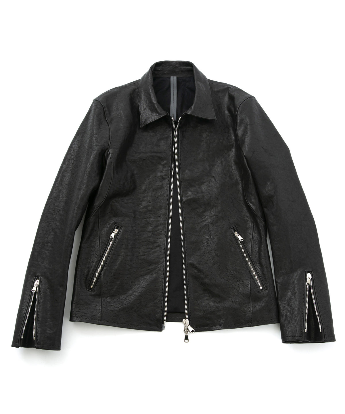 Pit Vegetable Full Tanned Shrunk Horse hide Single Riders VINCENTS - BLACK