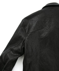 Pit Vegetable Full Tanned Shrunk Horse hide Single Riders VINCENTS - BLACK