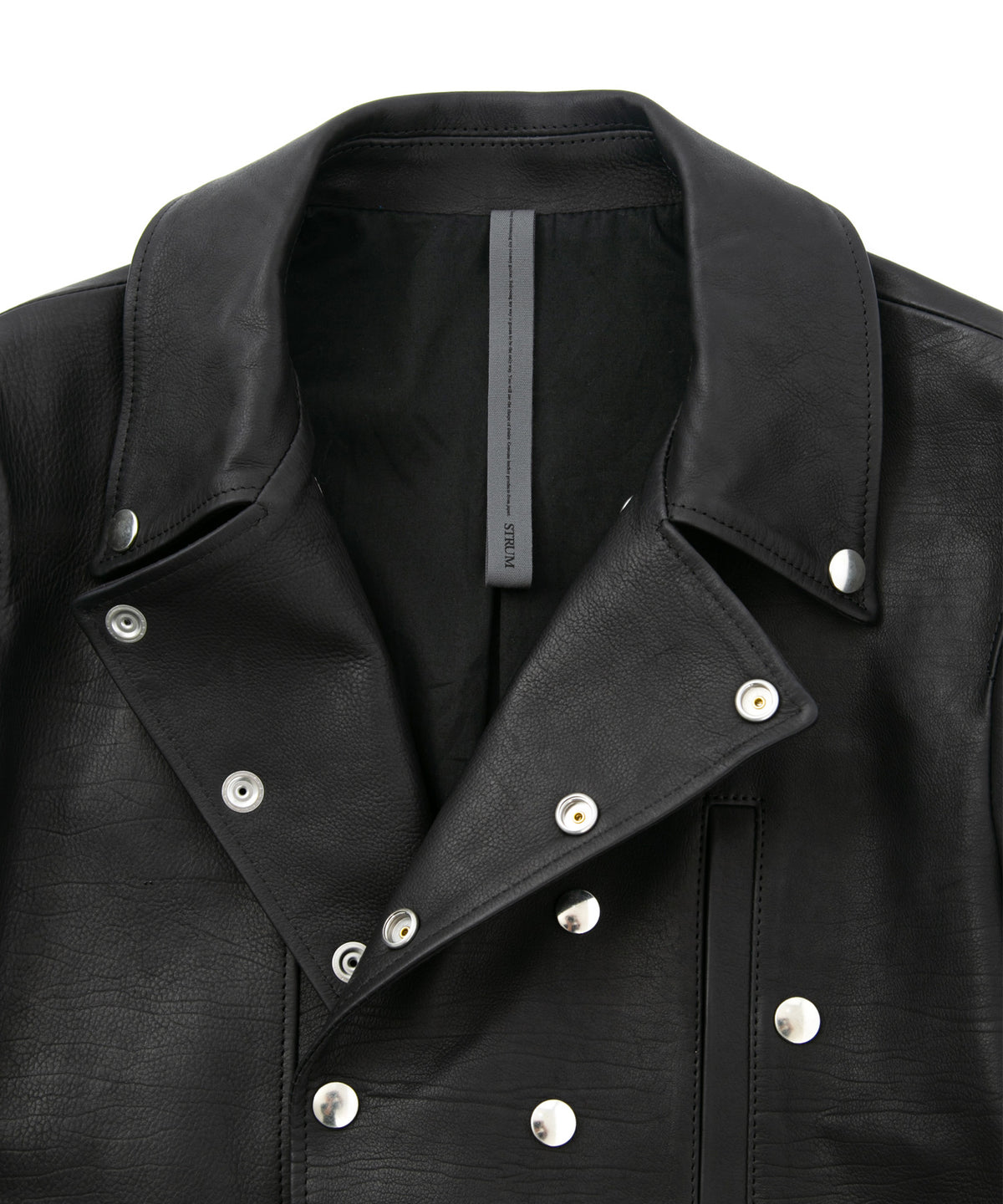 Domestic Calf Skin Napoleon Double Riders / BLACK