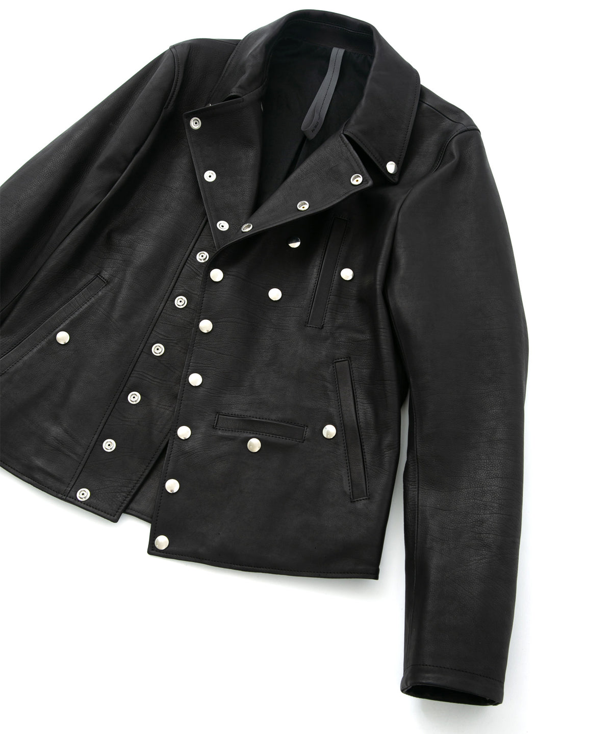 Domestic Calf Skin Napoleon Double Riders / BLACK