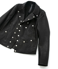 Domestic Calf Skin Napoleon Double Riders / BLACK