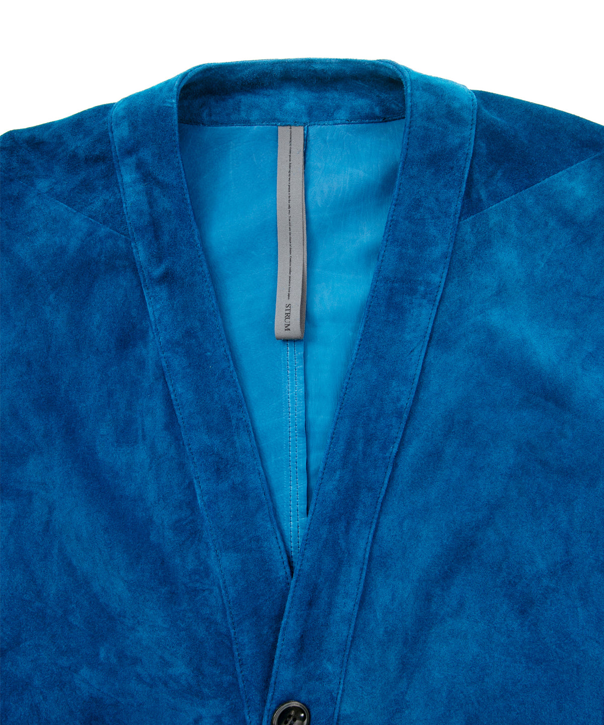 地生カーフスエード KURT オーバーカーディガン - BLUE