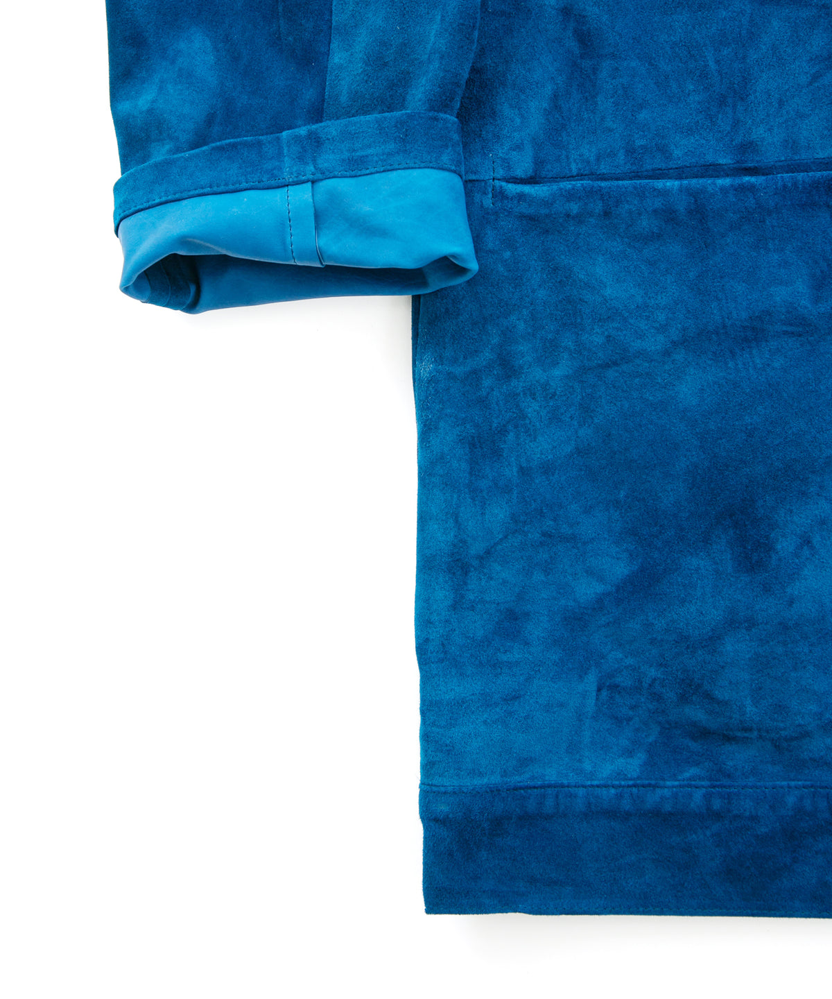 地生カーフスエード KURT オーバーカーディガン - BLUE