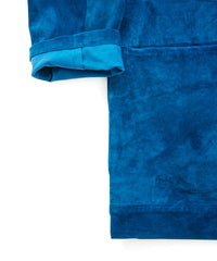 地生カーフスエード KURT オーバーカーディガン - BLUE