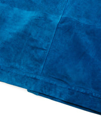 地生カーフスエード KURT オーバーカーディガン - BLUE