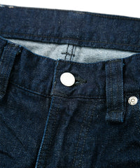 12.5oz オーガニックコットン ストレッチデニム TIGHT JOE タイトストレート ワンウォッシュ - INDIGO